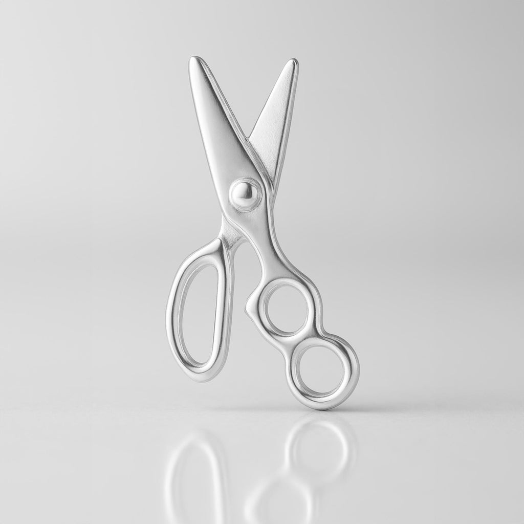 925 Sterling Silver - Hair Stylist Scissors Charm