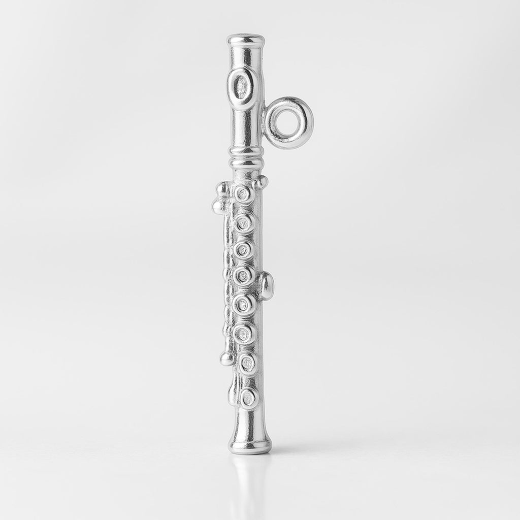 999 Pure Silver - Piccolo Flute Charm