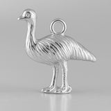 940 Argentium Silver - Australian Emu Charm