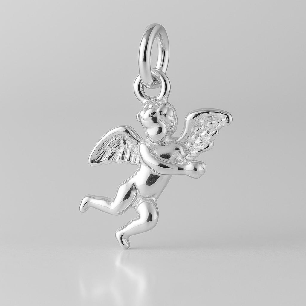 925 Sterling Silver - Minimalist Cherub Charm