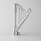 940 Argentium Silver - Traditional Irish Harp Charm