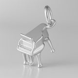 940 Argentium Silver - Classic Grand Piano Charm