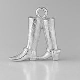 940 Argentium Silver - Classic Cowboy Boots Charm