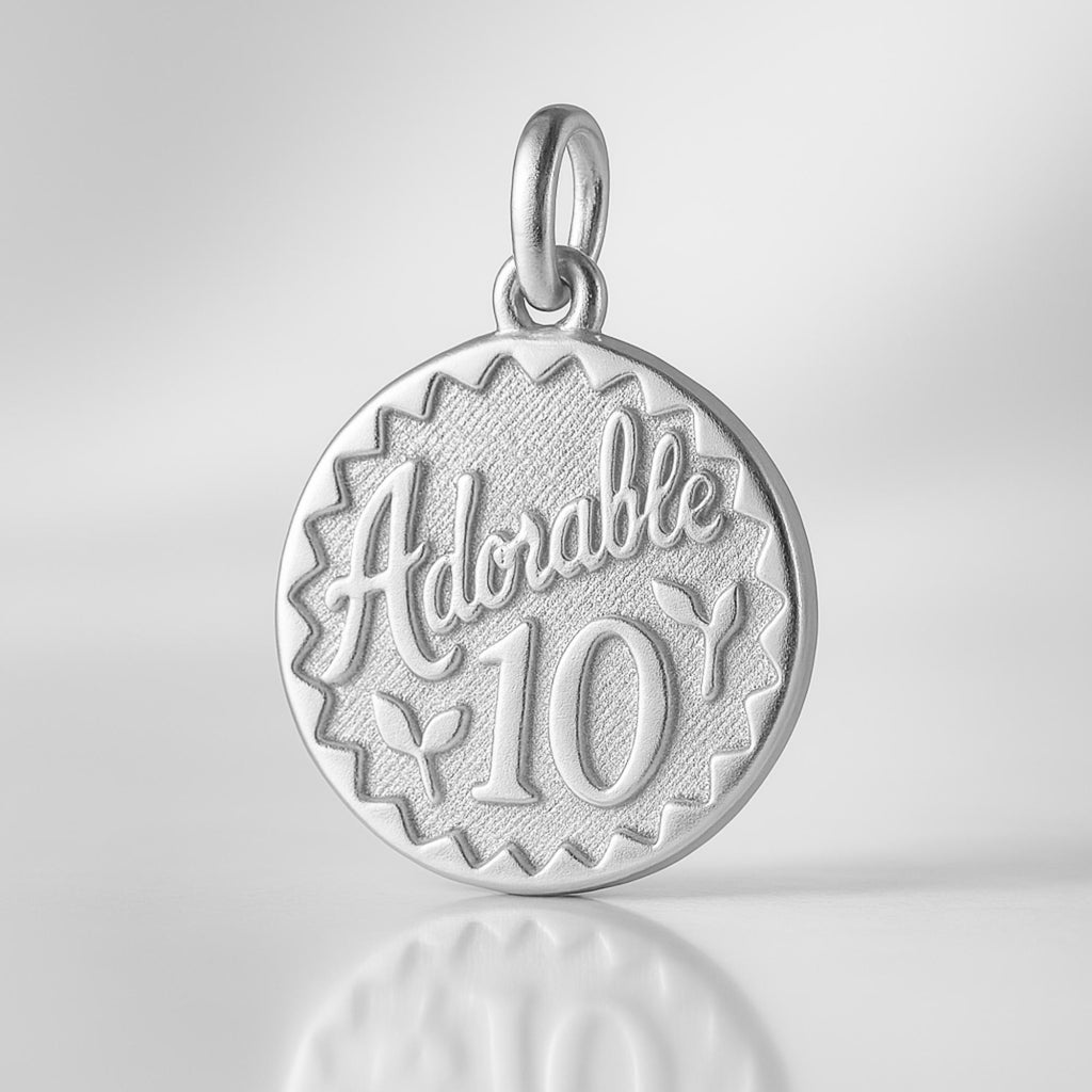 999 Pure Silver - Adorable 10 Amulet Charm