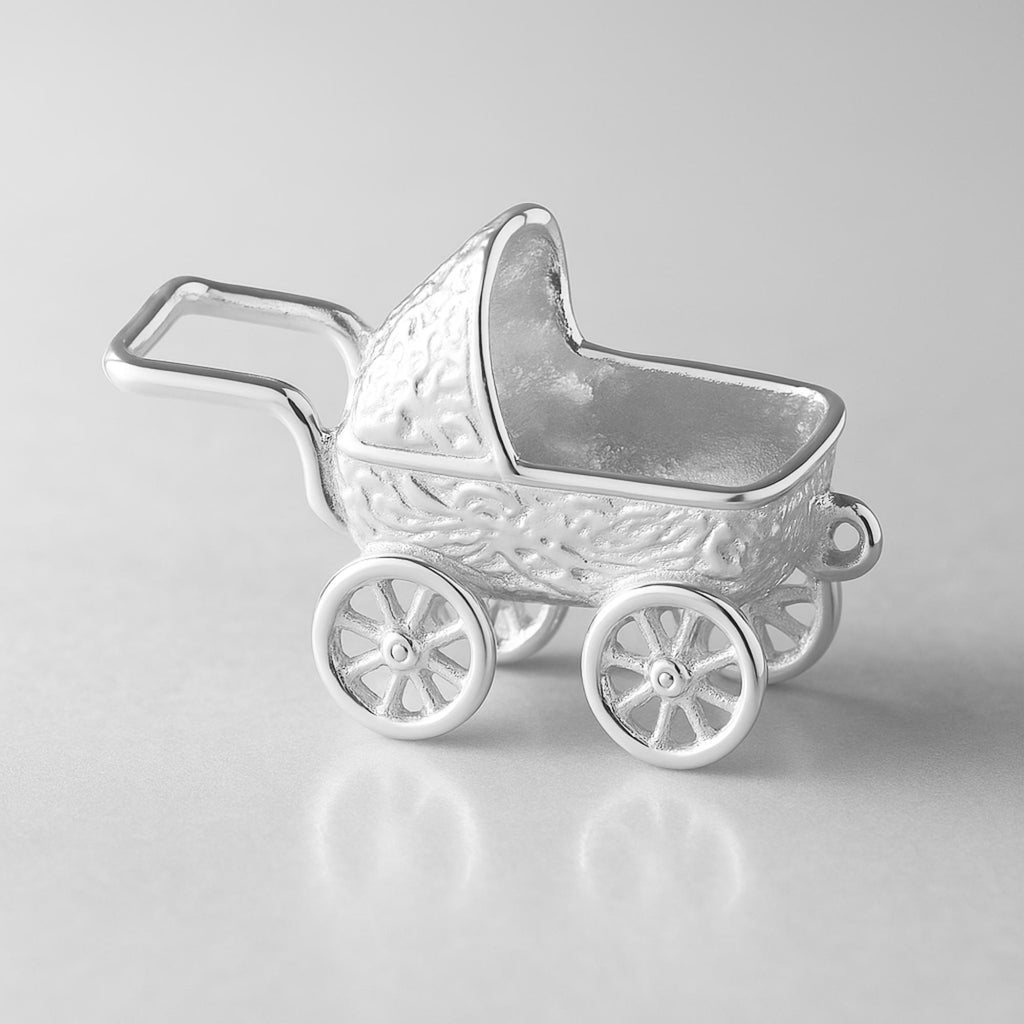 999 Pure Silver - Victorian Pram Charm