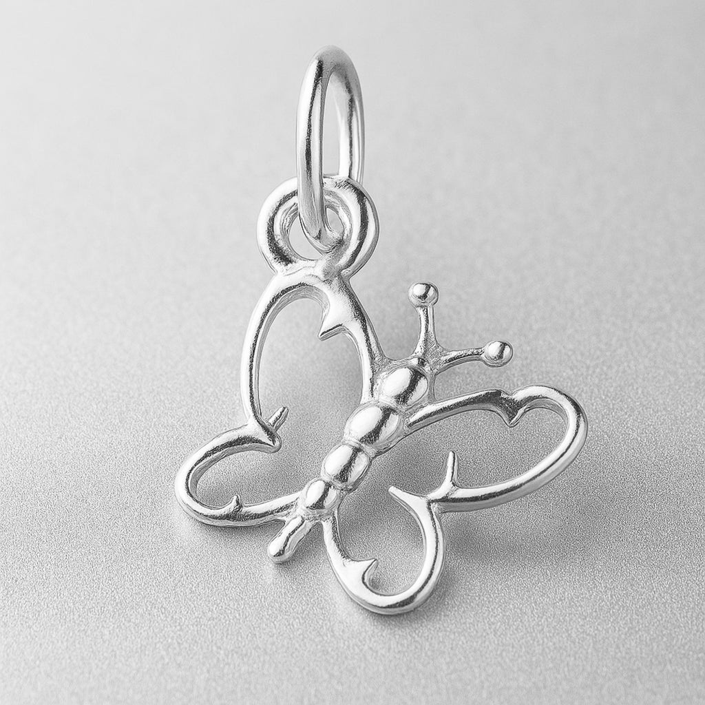 940 Argentium Silver - Openwork Butterfly Charm