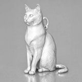 925 Sterling Silver - Snowshoe Cat Charm