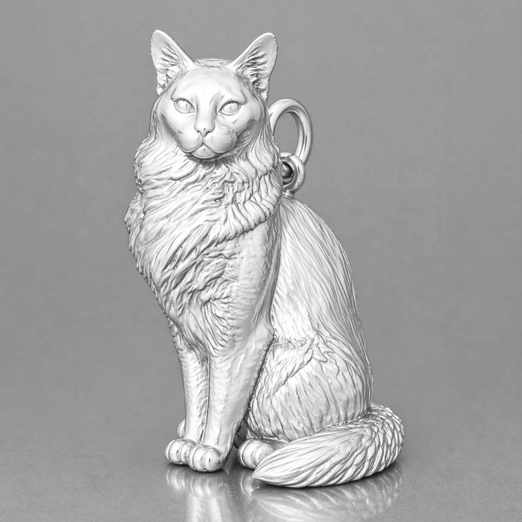 925 Sterling Silver - Somali Cat Charm