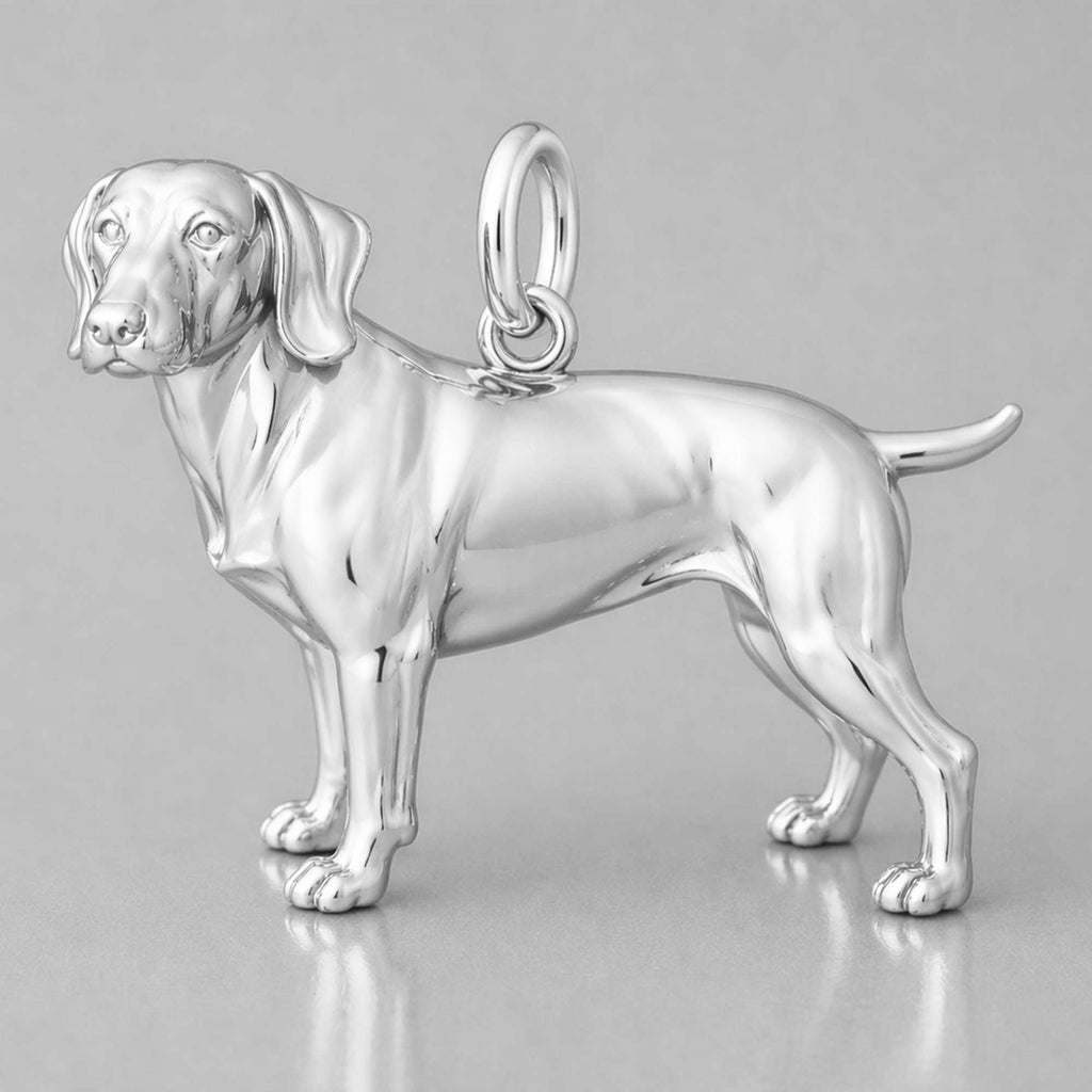 925 Sterling Silver - German Shorthaired Pointer Dog Charm