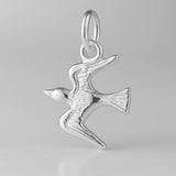 999 Pure Silver - Flying Swallow Charm