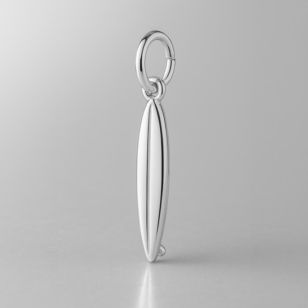 999 Pure Silver - Shortboard Surfboard Charm