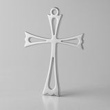 999 Pure Silver - Openwork Crucifix Charm