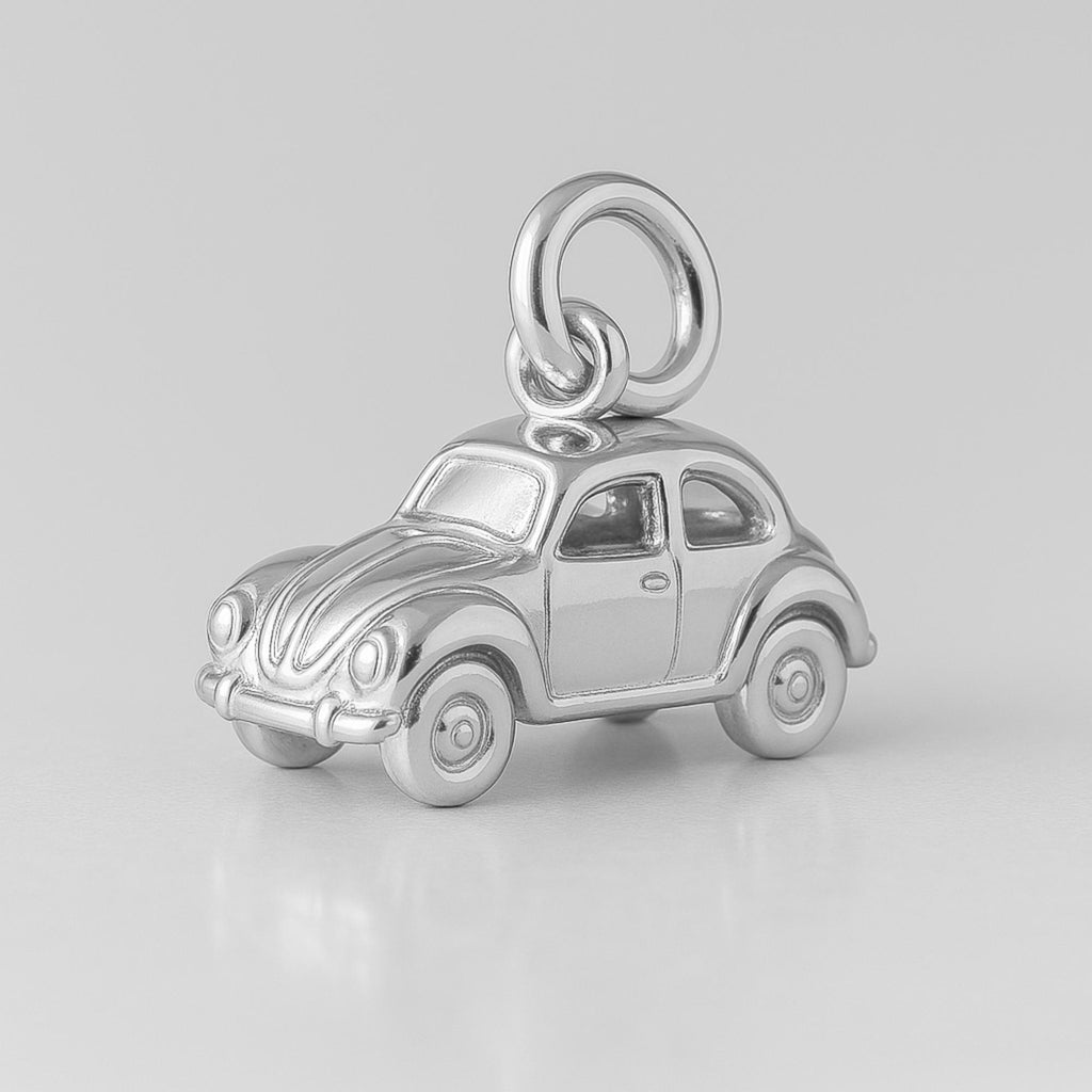 940 Argentium Silver - Mini VW Car Charm