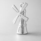 999 Pure Silver - Dutch Windmill Charm