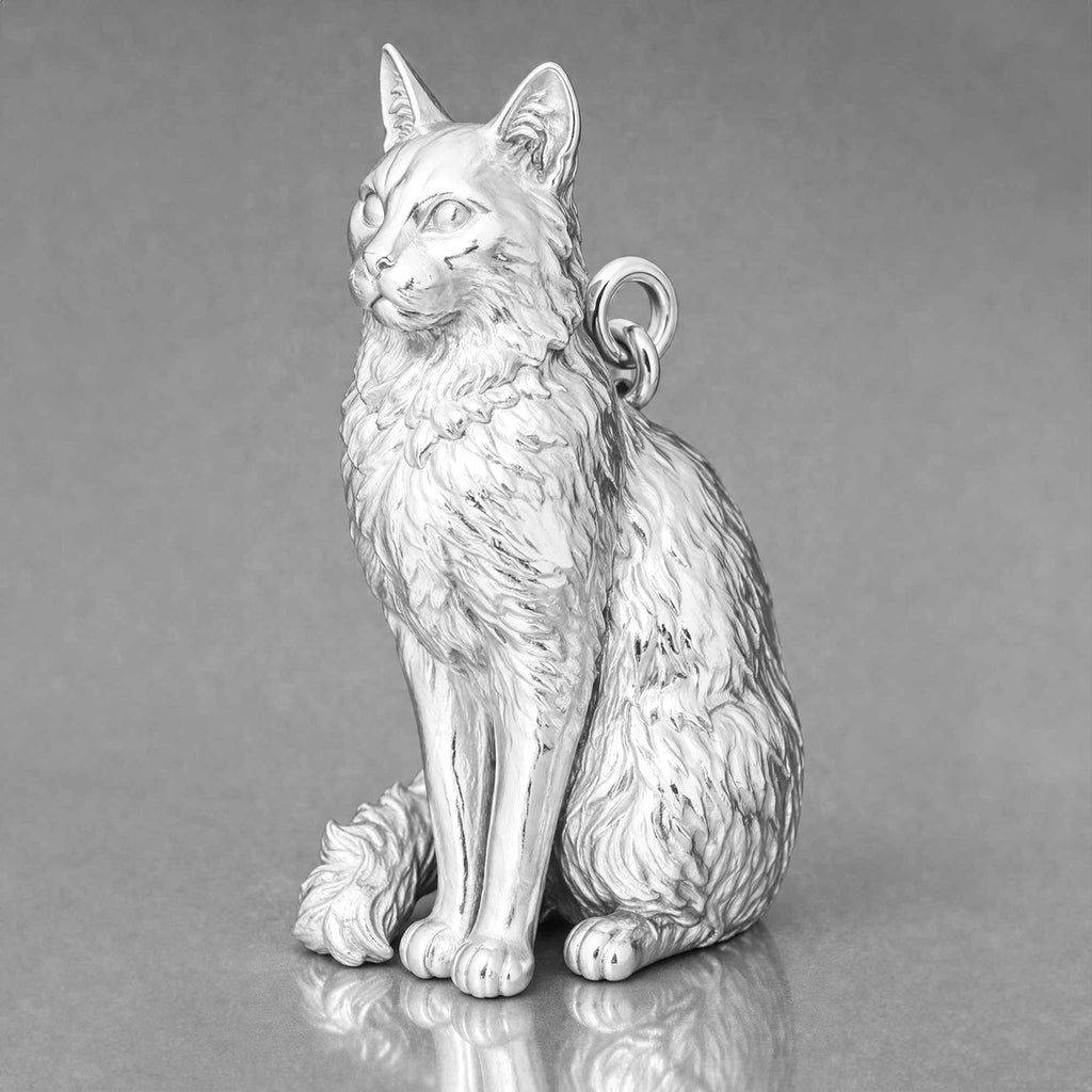 999 Pure Silver - Turkish Angora Cat Charm