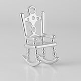 925 Sterling Silver - Classic Rocking Chair Charm
