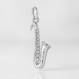 925 Sterling Silver - Tenor Saxophone Charm