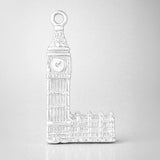 925 Sterling Silver - Big Ben Tower Charm