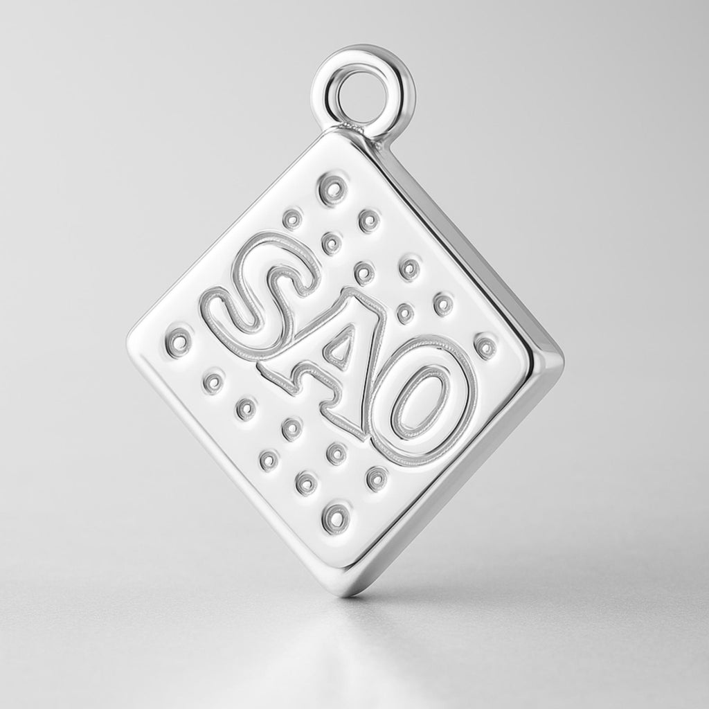 925 Sterling Silver - SAO Biscuit Charm