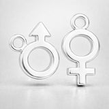 999 Pure Silver - Gender Symbols Charm