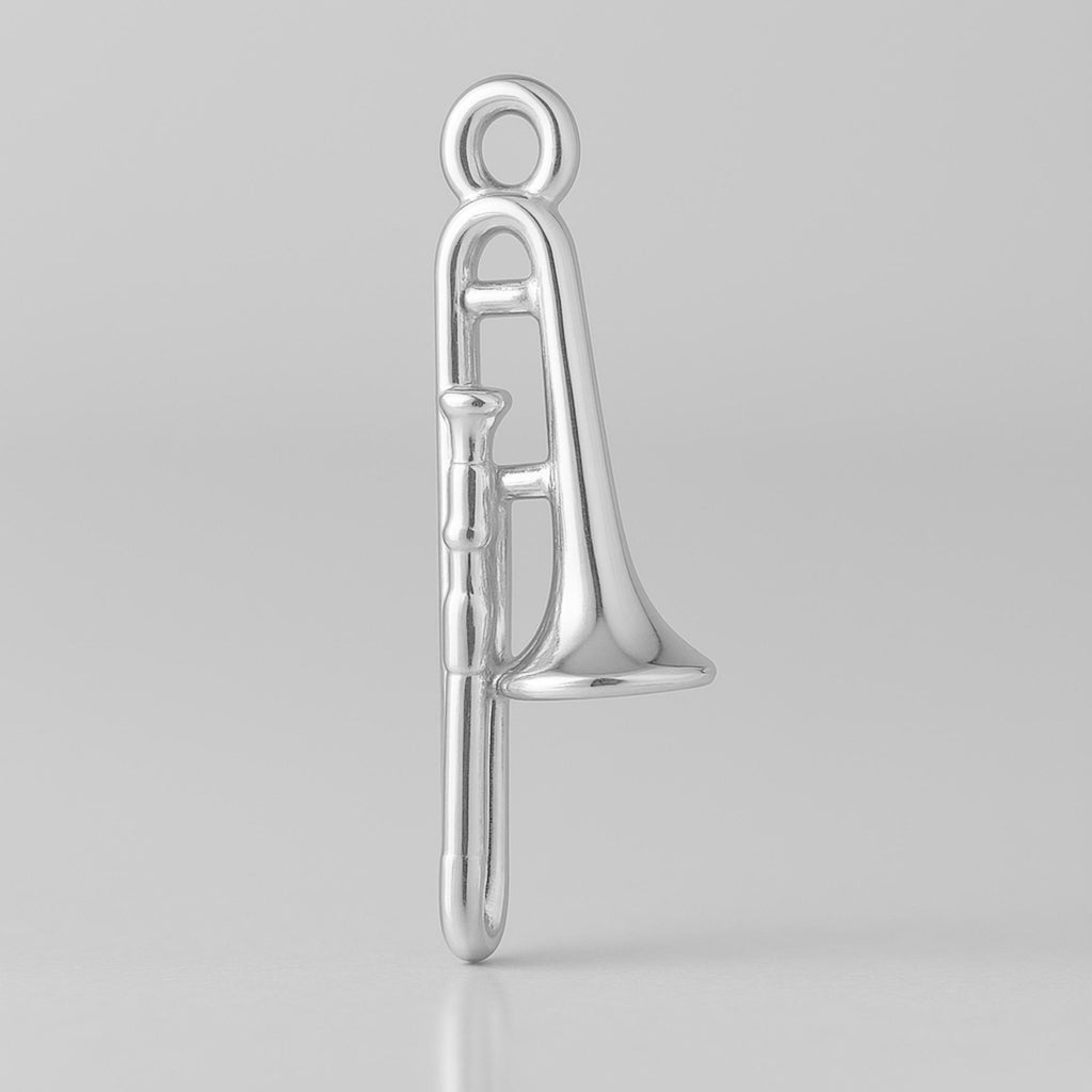 999 Pure Silver - Tenor Trombone Charm