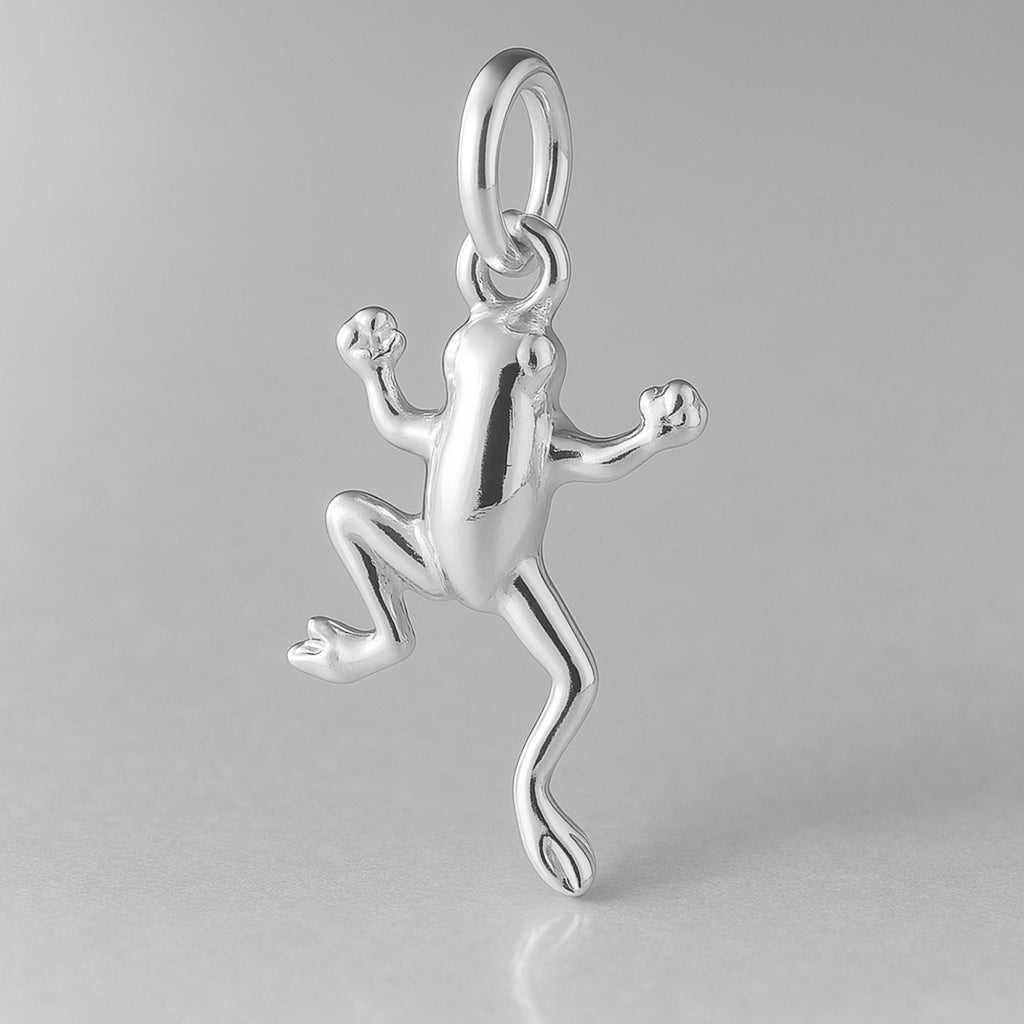 940 Argentium Silver - Pond Frog Charm