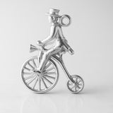925 Sterling Silver - Penny Farthing Rider Charm
