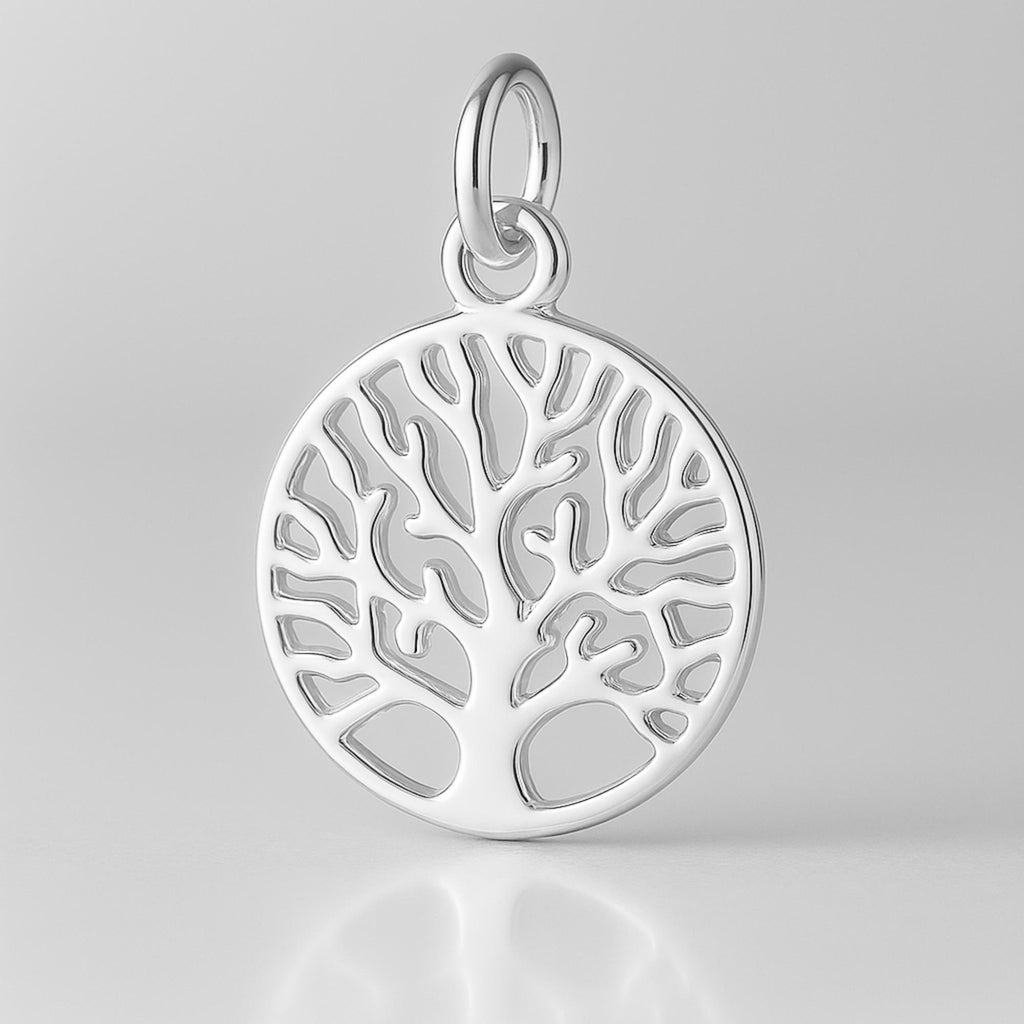 940 Argentium Silver - Openwork Tree of Life Charm