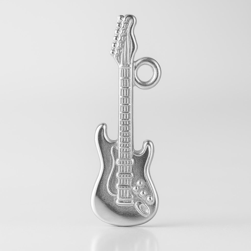 999 Pure Silver - Tele Electric Guitar Charm