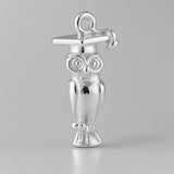 940 Argentium Silver - Graduation Owl Charm