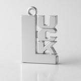 925 Sterling Silver - LUCK Charm