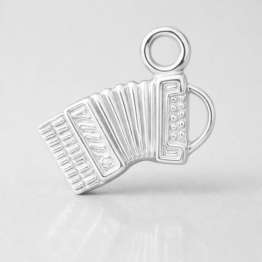 999 Pure Silver - Piano Accordion Charm
