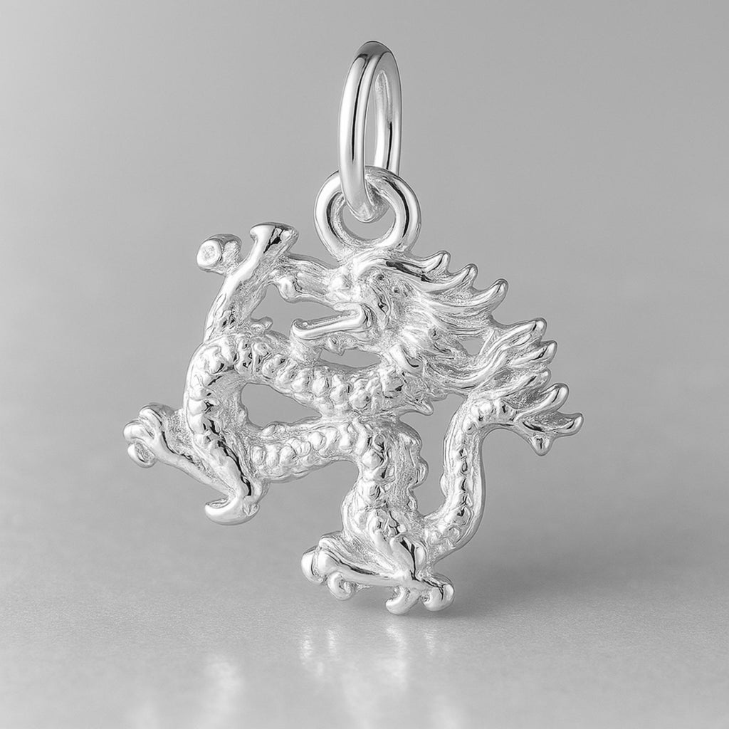 999 Pure Silver - Oriental Dragon Charm