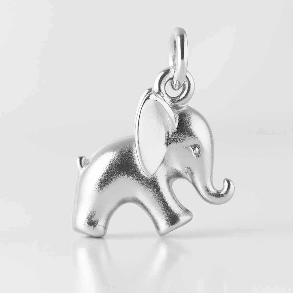 940 Argentium Silver - Baby Elephant Charm