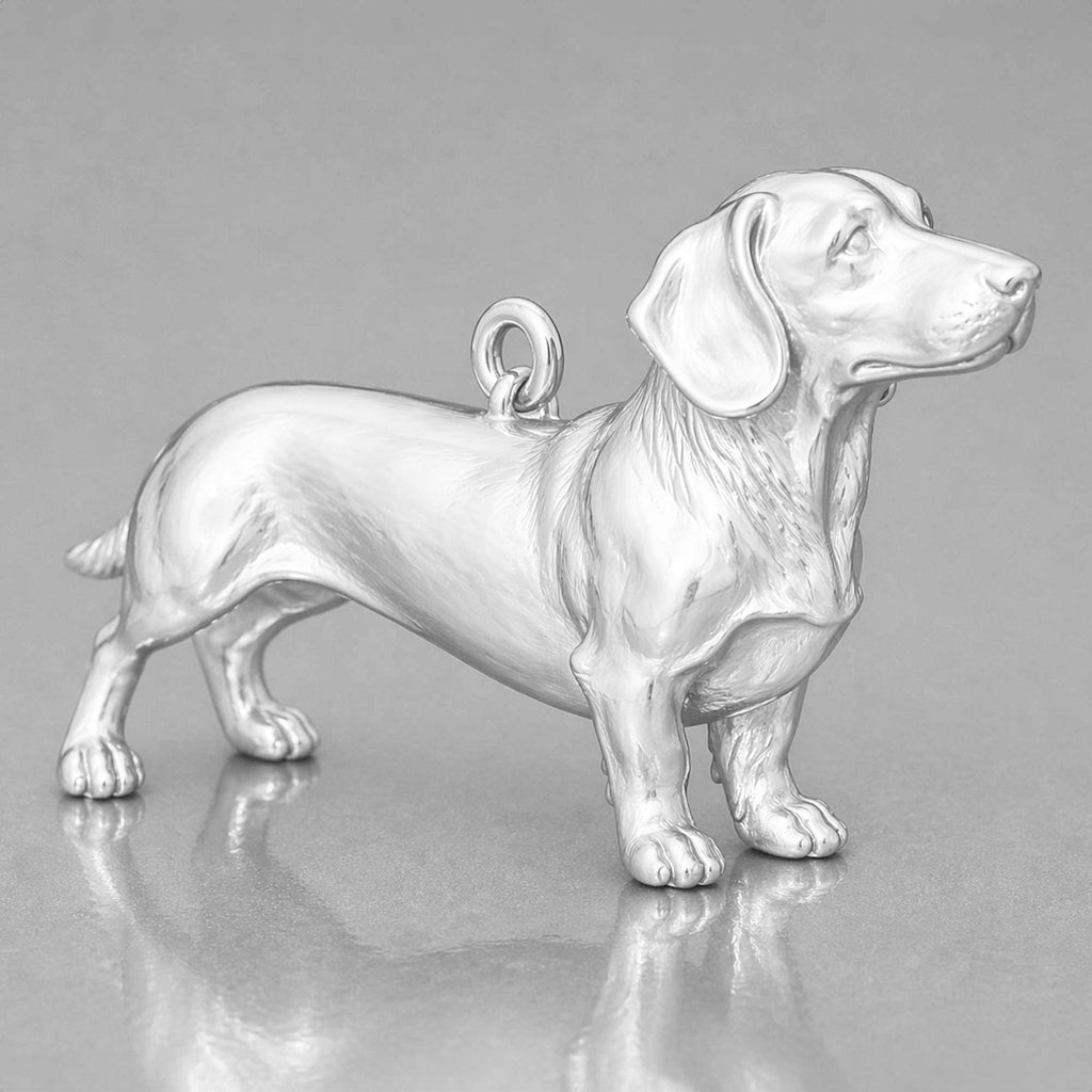 999 Pure Silver - Dachshund Dog Charm