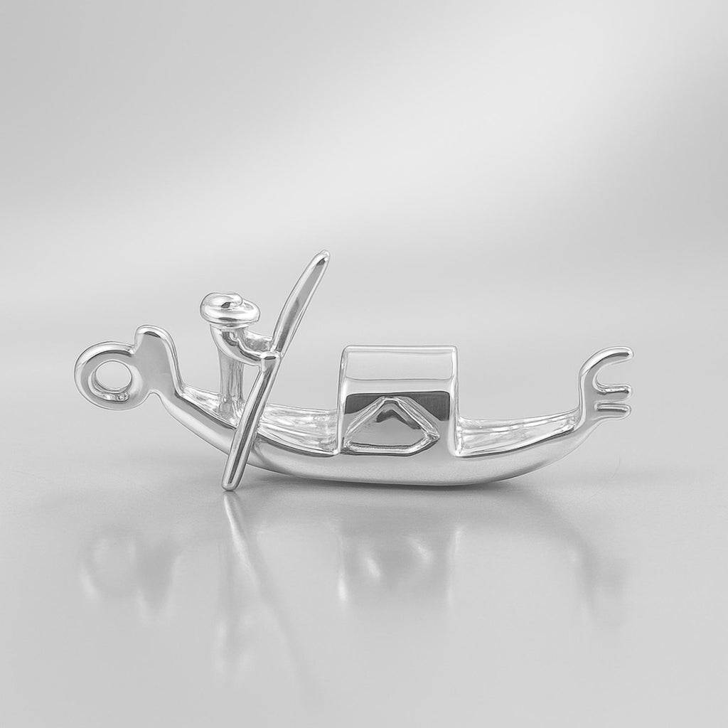 940 Argentium Silver - Venetian Gondola Charm