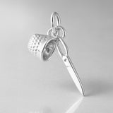 940 Argentium Silver - Sewing Trinkets Charm