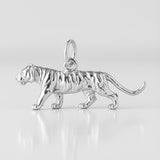 940 Argentium Silver - Siberian Tiger Charm