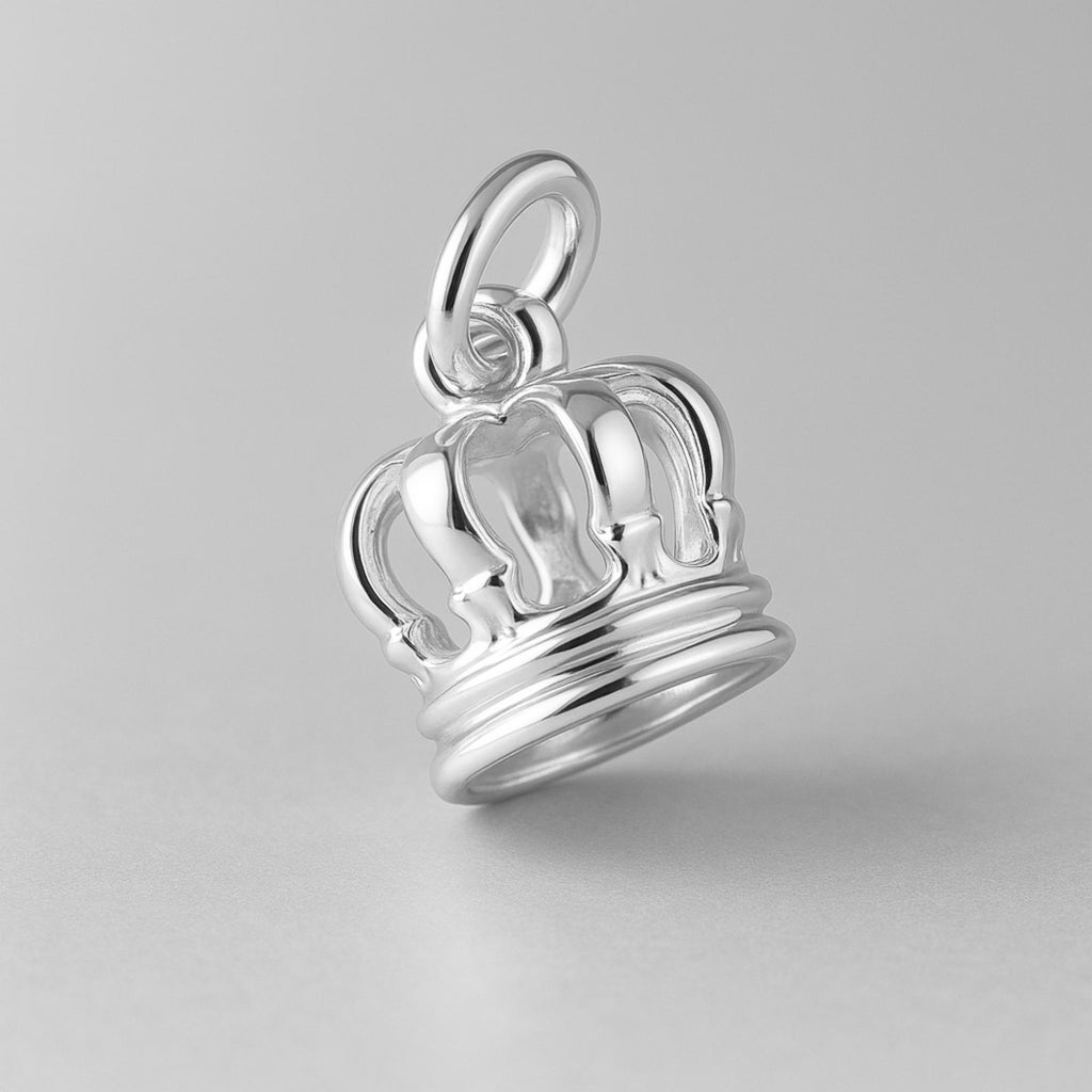 940 Argentium Silver - Regal Crown Charm