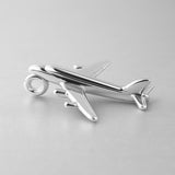 925 Sterling Silver - Airliner Plane Charm