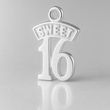 999 Pure Silver - Sweet 16 Monogram Charm