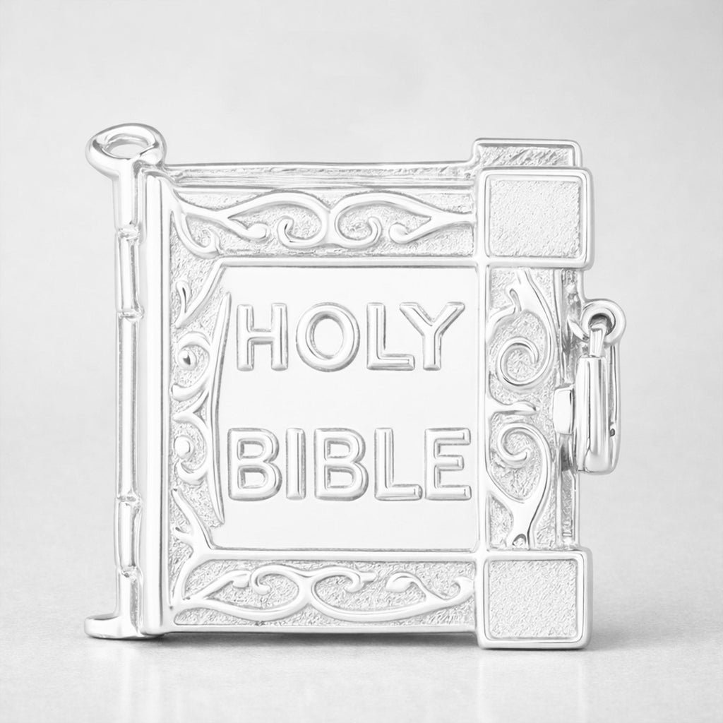 999 Pure Silver - Holy Bible Charm