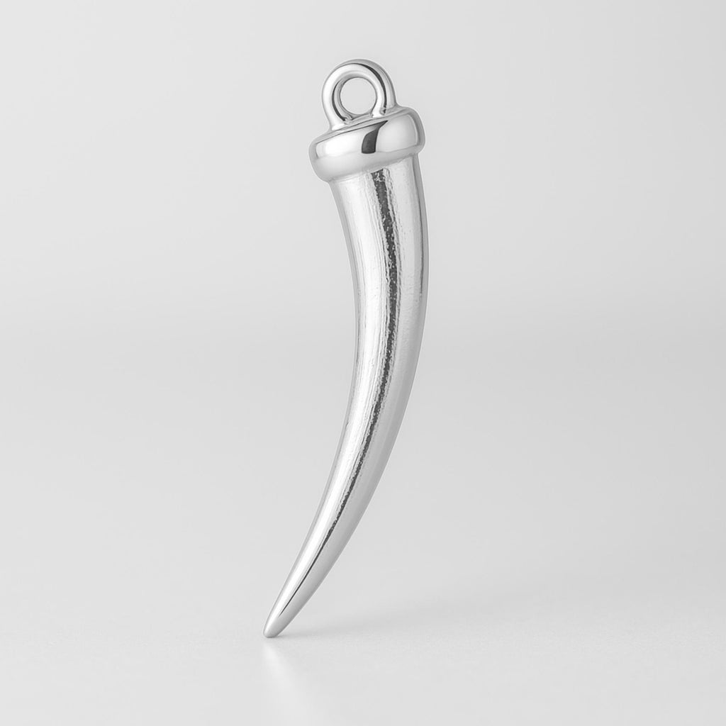 940 Argentium Silver - Walrus Tusk Charm