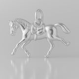 940 Argentium Silver - Saddled Riding Horse Charm