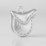 940 Argentium Silver - Horse Saddle Charm