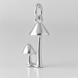 940 Argentium Silver - Woodland Mushrooms Charm