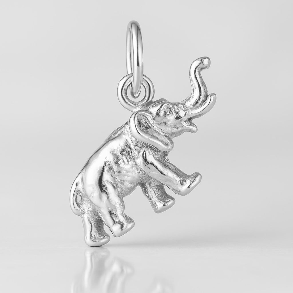 940 Argentium Silver - Indian Elephant Charm