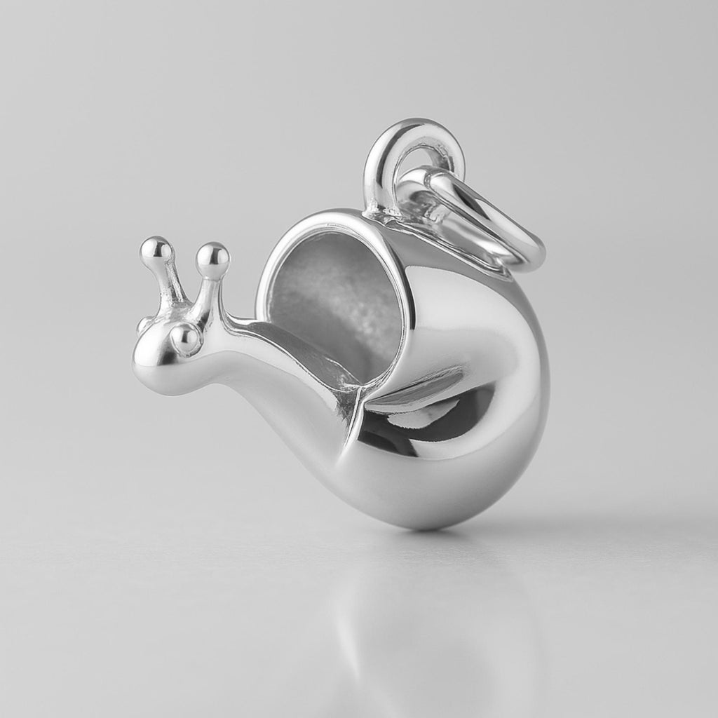 925 Sterling Silver - Garden Snail Charm