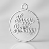 925 Sterling Silver - Happy Birthday Amulet Charm