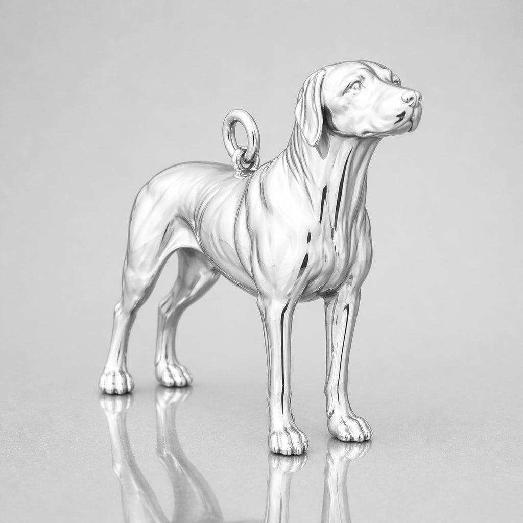 999 Pure Silver - Rhodesian Ridgeback Dog Charm
